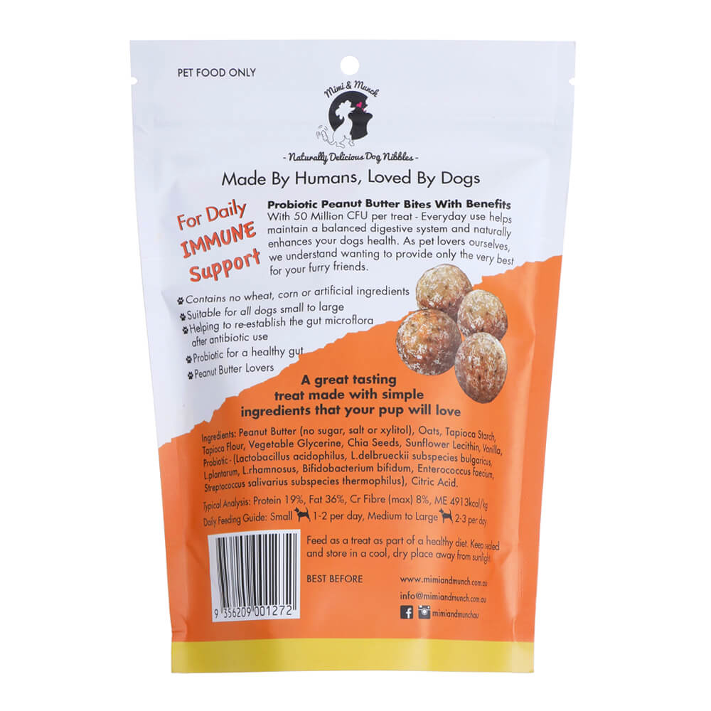 DOG TREATS | Mimi & Munch: Probiotic Peanut Butter Bites