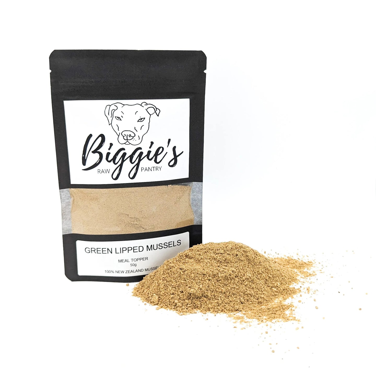 DOG TREATS: Biggies Raw Pantry | Green Lipped Mussel Powder 50g