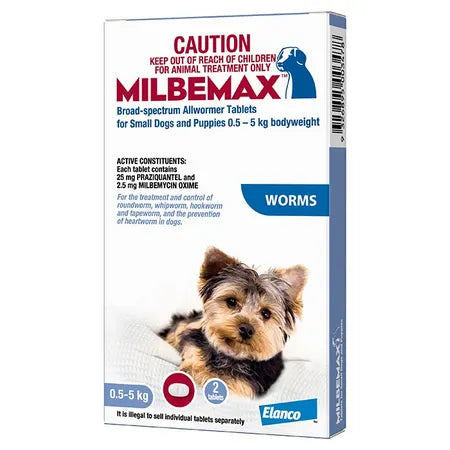 MILBEMAX: All Wormer (0.5-5kg) {Short Date: Use by 08/2026)