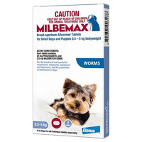 MILBEMAX: All Wormer (0.5-5kg) {Short Date: Use by 08/2026)