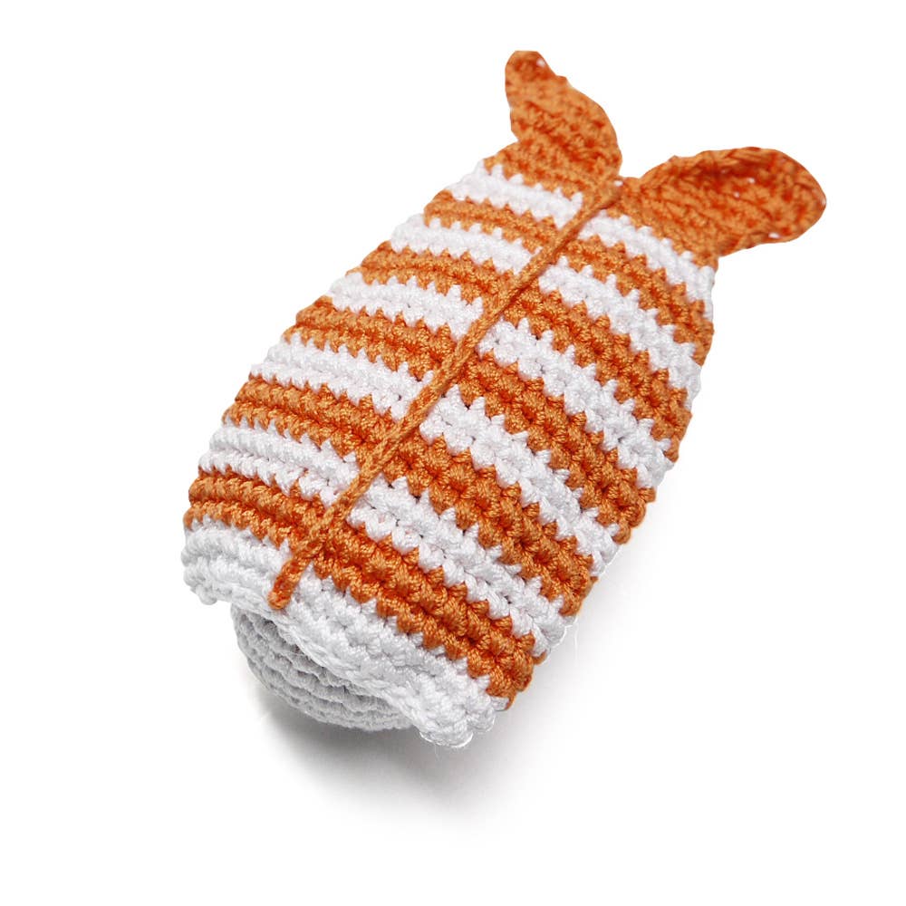 Dogo Pet: Crochet Toy - Shrimp Sushi {FINAL SALE}