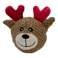 Petlou: Christmas EZ Squeaky Twin Ball Pack - Santa & Reindeer
