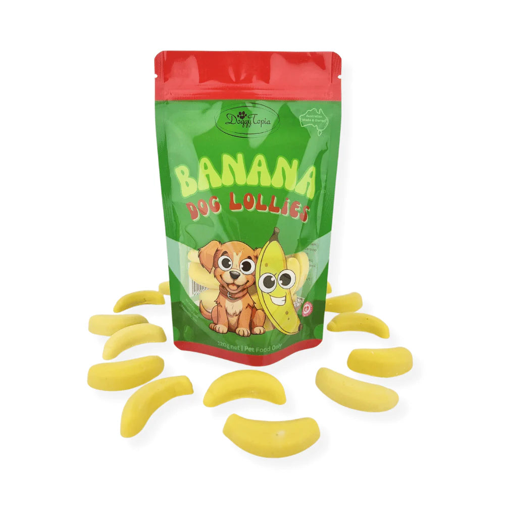 DOG TREATS | Doggy Topia - Banana Dog Lollies