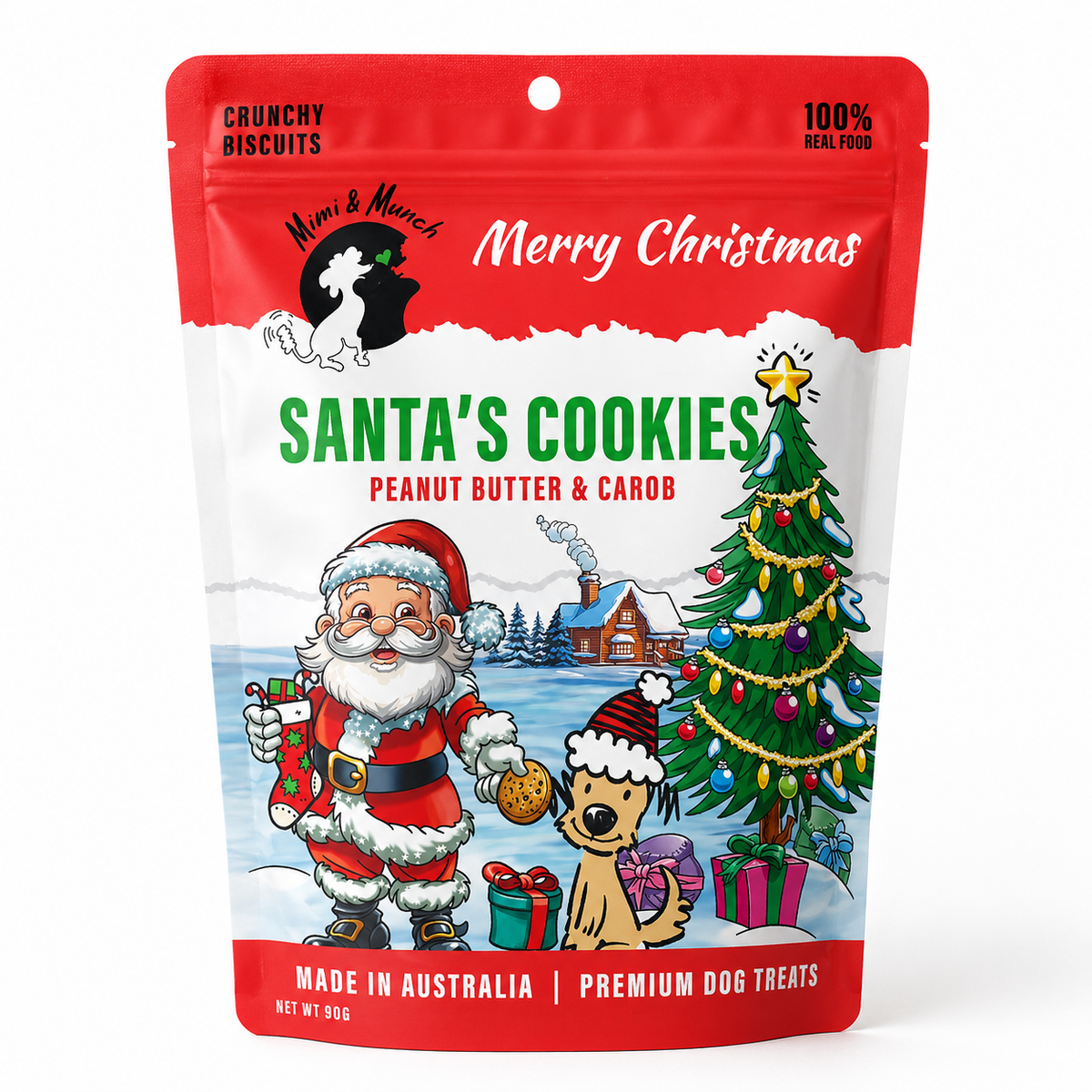 DOG TREATS | Mimi & Munch: Santa's Cookies (90g)