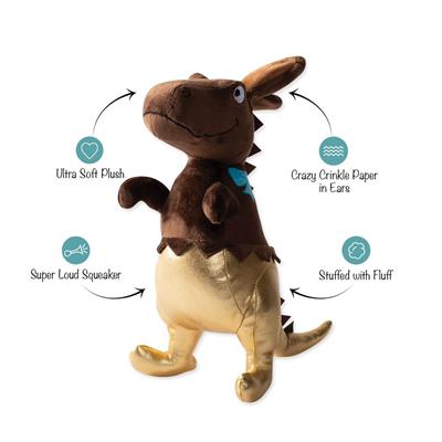 Fringe Studio: Choc-A-Saurus Rex Plush Dog Toy