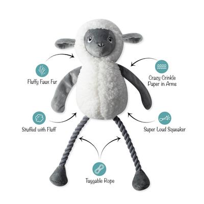 Fringe Studio: Little Lamby Plush Dog Toy {FINAL SALE}