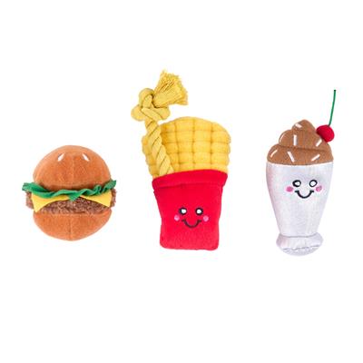 ZIPPY PAWS: Miniz 3 Pack - Fast Foods (NEW)