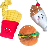 ZIPPY PAWS: Miniz 3 Pack - Fast Foods (NEW)