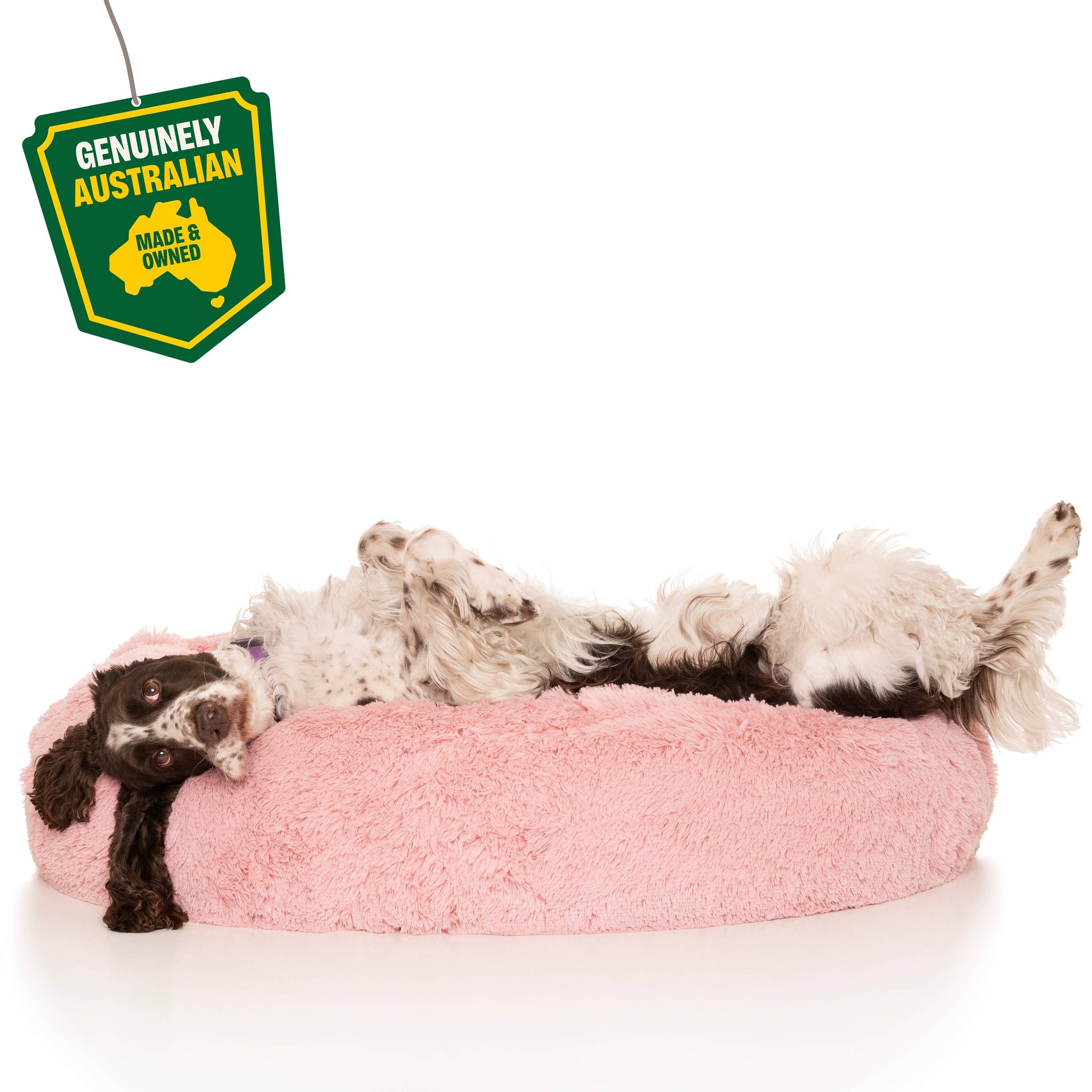 Kloud9 Teddy - Australia's Best Calming Dog Bed (Aus Made!): Pink / Small