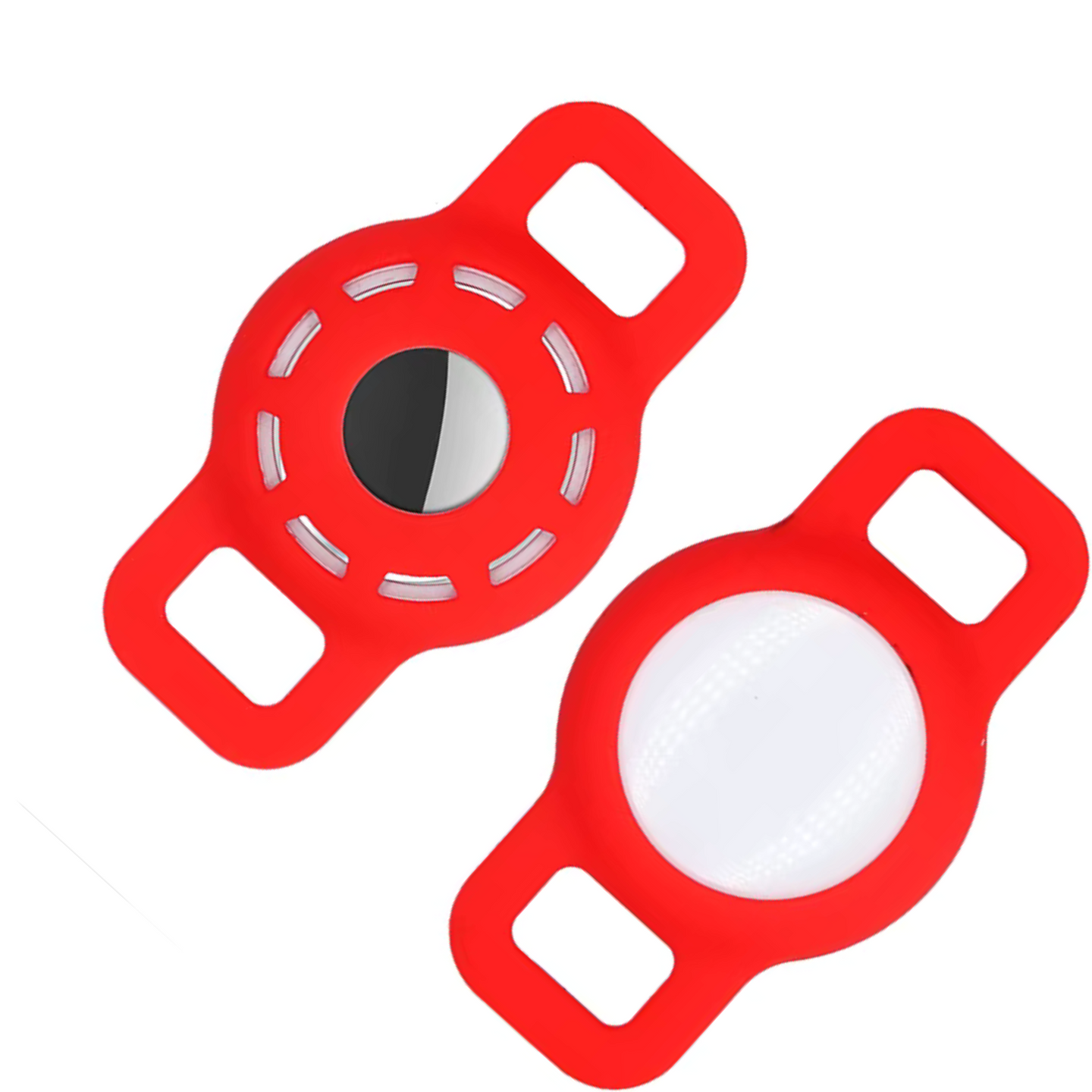 AirTag Holder | Harness or Collar Mounted (XS/S Size) | Red
