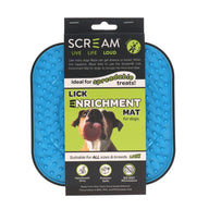 Scream: Lick Enrichment Mat For Crate - Blue