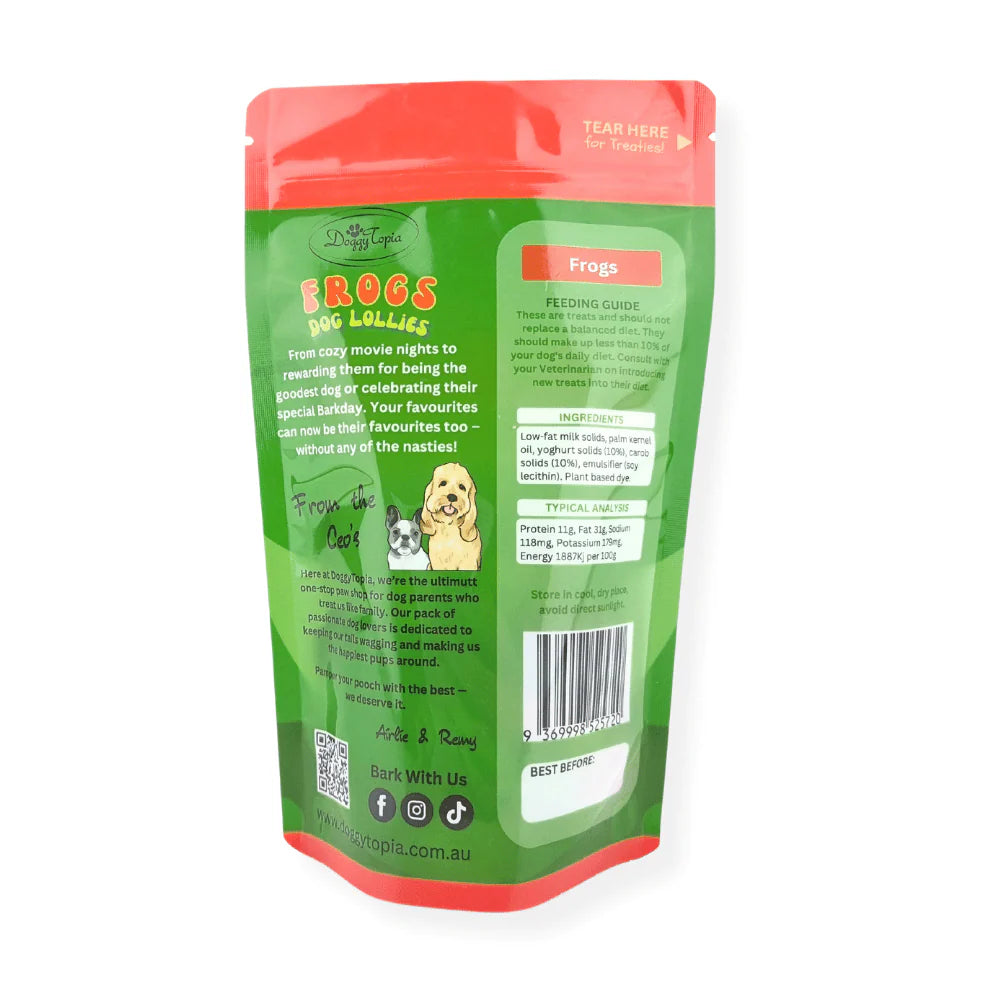 DOG TREATS | Doggy Topia - Frogs Dog Lollies