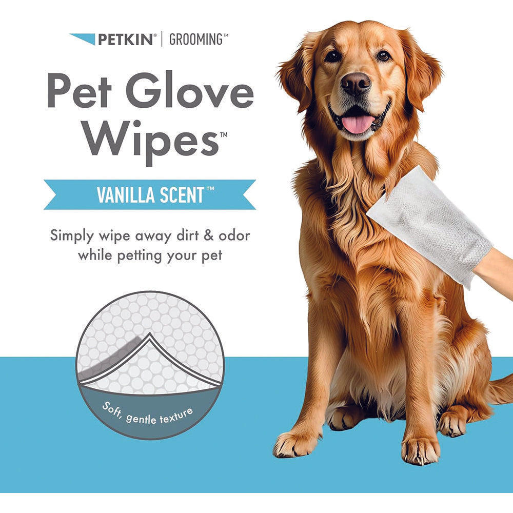 Petkin: Pet Glove Wipes (NEW)