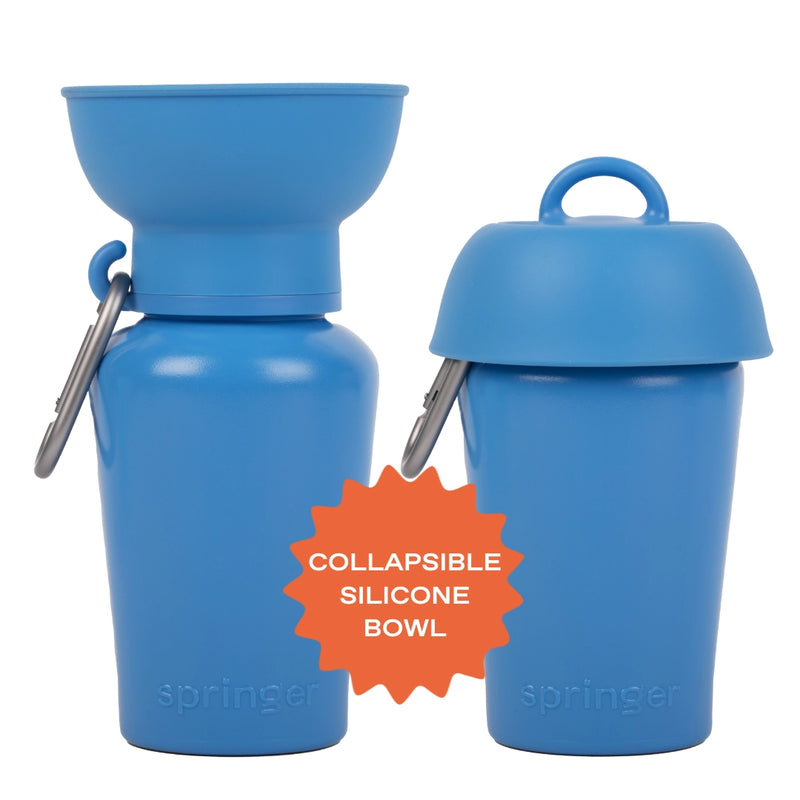 Springer: Flip Dog Travel Bottle - Blue