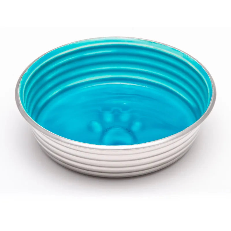 Loving Pets: Le Bol Bowl Non Skid Stainless Steel Bowl | Seine Blue - Small