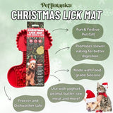 DOG ENRICHMENT | Pet Botanica - Christmas Lick Mat for Dogs & Cats