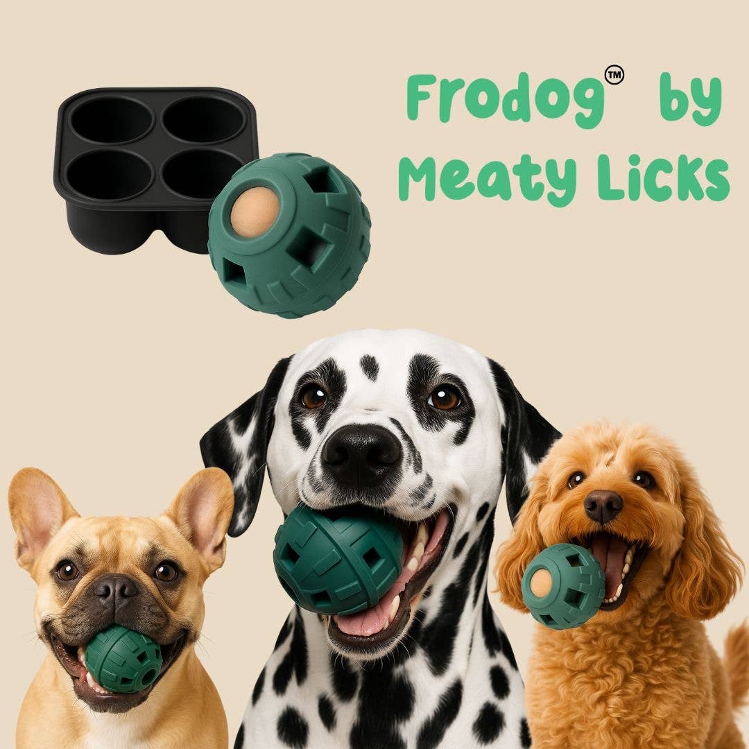DOG ENRICHMENT | Apex Pet Products: FRODOG Bundle by Meaty Licks (Large Frodog Toy + Freezer Tray)