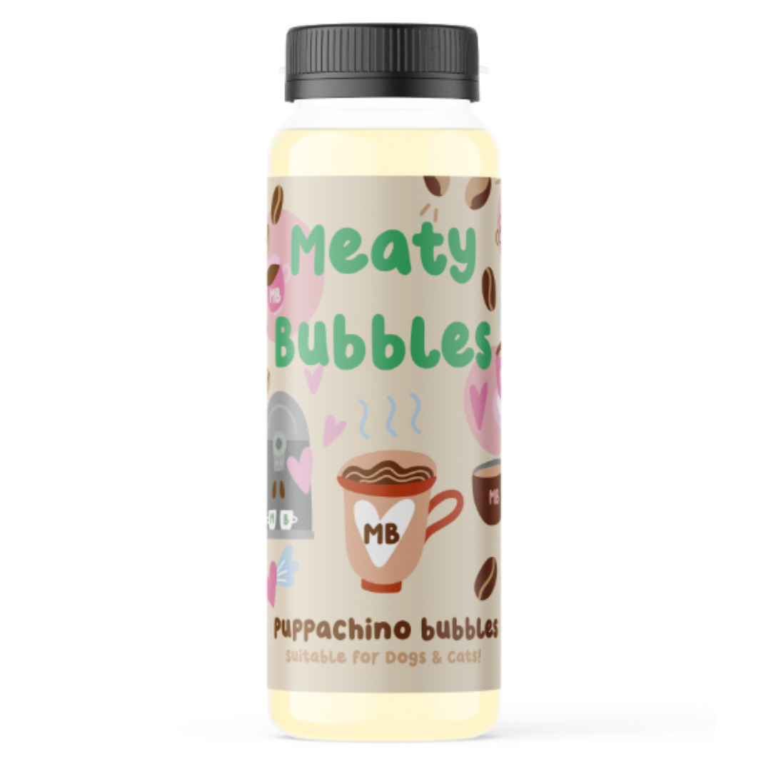 Meaty Bubbles: Puppachino Bubbles (150ml)