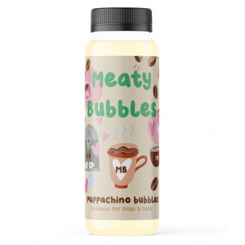 Meaty Bubbles: Puppachino Bubbles (150ml) (NEW)