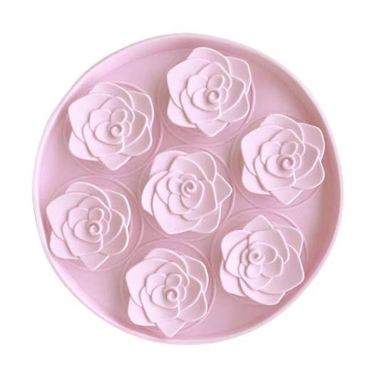 DOG ENRICHMENT | Meaty Licks: Rose Garden Slow Feeder – Blush Pink