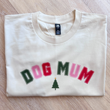 BLD LIFESTYLE CLUB TEE: "Christmas Dog Mum" | Ecru (Digital Printing)