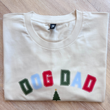 BLD LIFESTYLE CLUB TEE: "Christmas Dog Dad" | Ecru (Digital Printing)