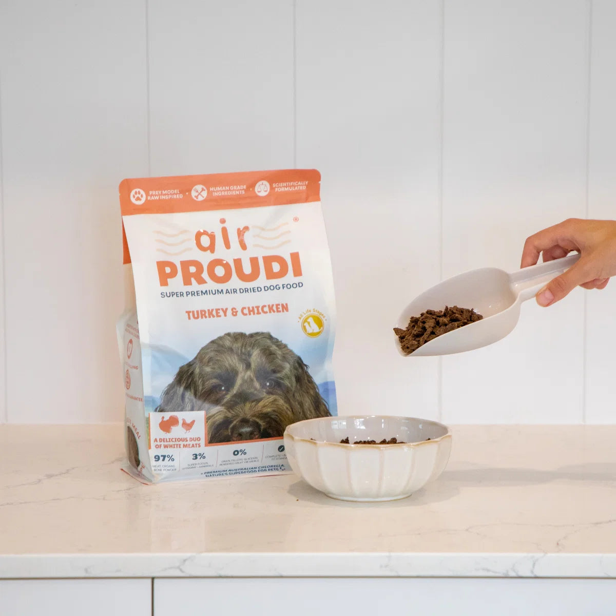 DOG FOOD | Proudi: airPROUDI - Turkey & Chicken 400g