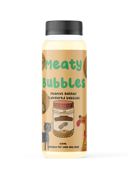 Meaty Bubbles: Peanut Butter bubbles 150ml (NEW)