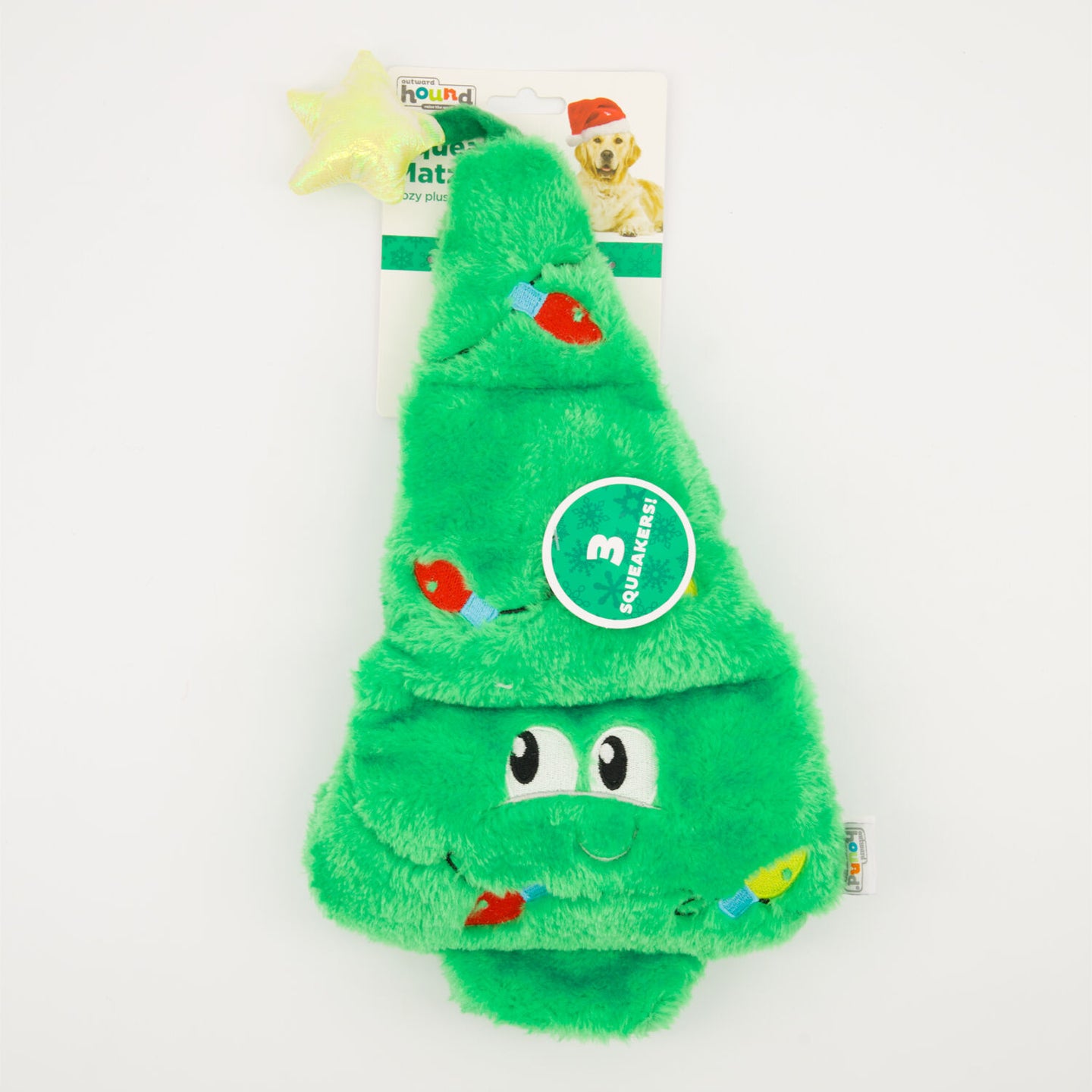 Outward Hound:Squeaker Matz Holiday Tree (NEW)