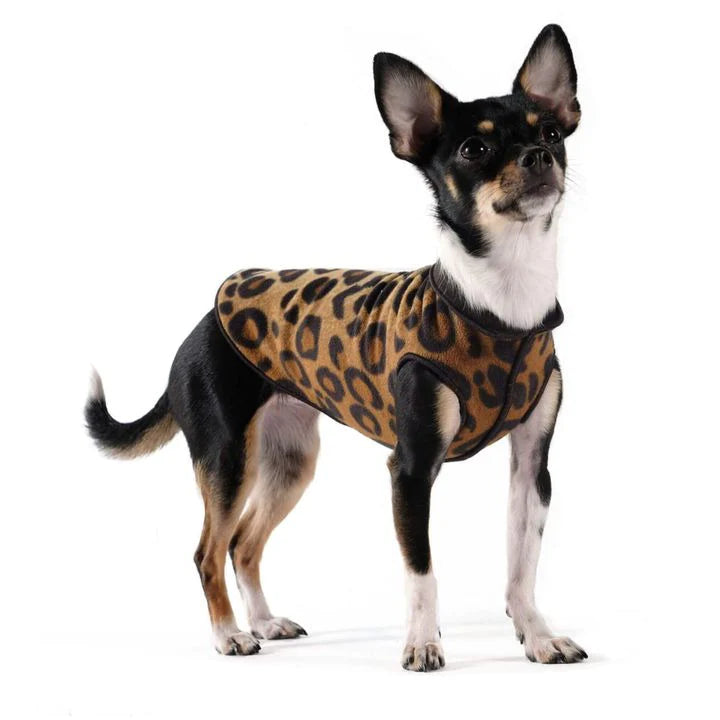 Goldpaw: DOG STRETCH FLEECE | Leopard