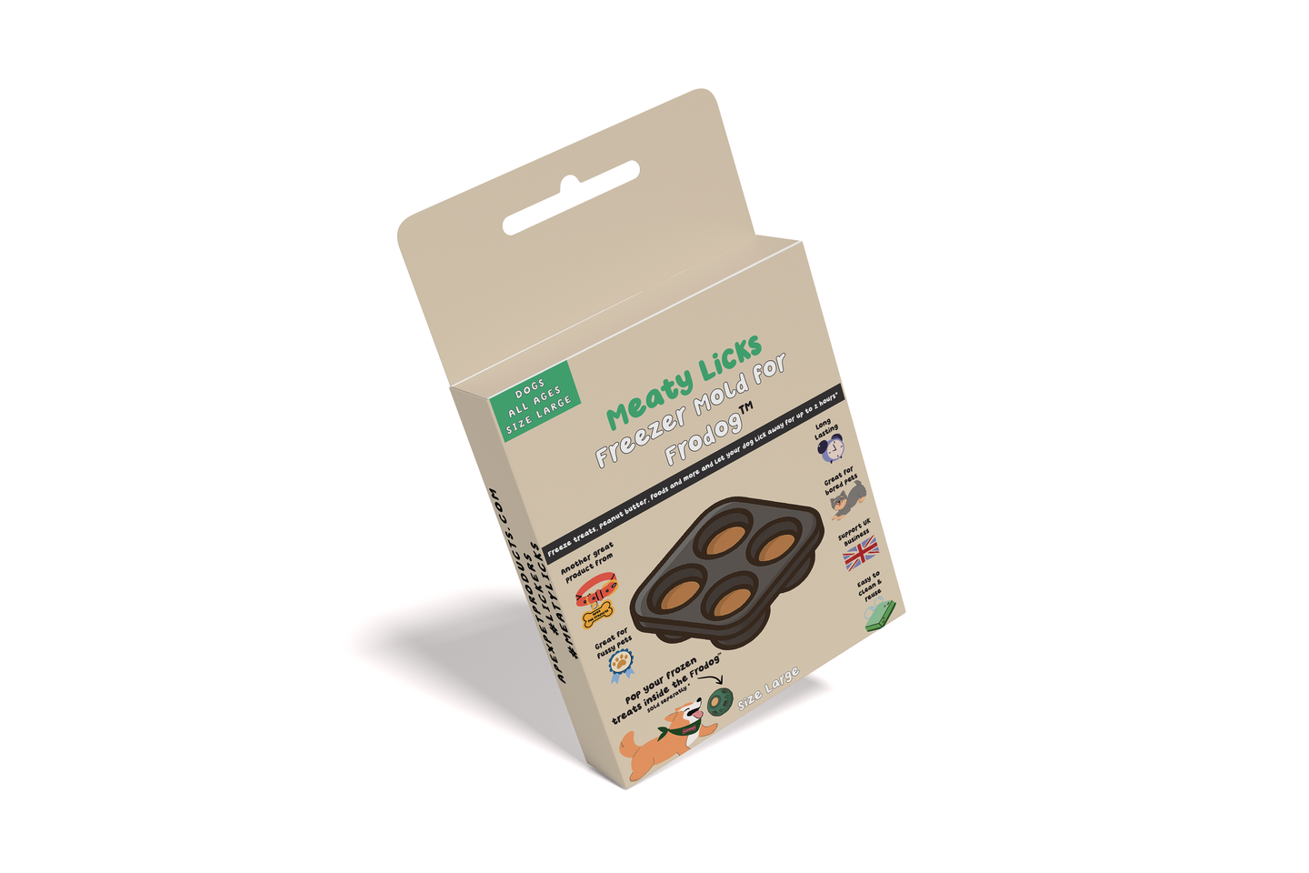 DOG ENRICHMENT | Apex Pet Products: FRODOG Bundle by Meaty Licks (Large Frodog Toy + Freezer Tray)
