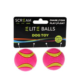 Scream: Elite Ball Loud Green & Pink 2pk Small