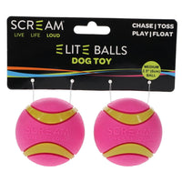 Scream: Elite Ball Loud Green & Pink 2pk Medium