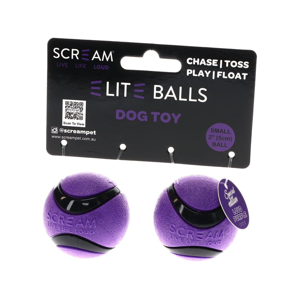 Scream: Elite Ball Loud Purple & Black 2pk Small