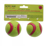 Scream: Elite Ball SQUEAKY Loud Green & Pink 2pk Medium
