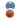 Scream: Elite Ball SQUEAKY Loud Orange & Blue Large