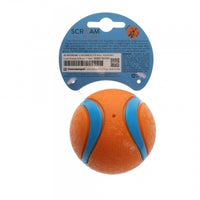 Scream: Elite Ball SQUEAKY Loud Orange & Blue Large