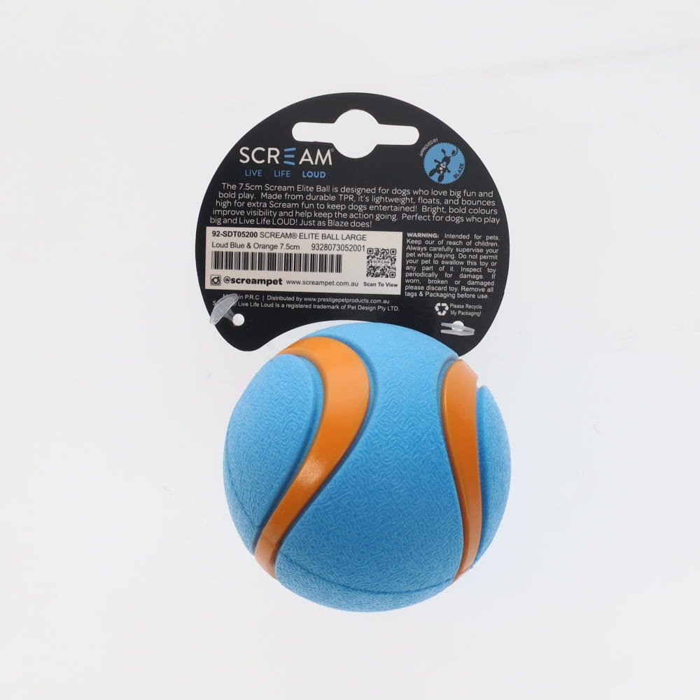 Scream: Elite Ball Loud Blue & Orange Large