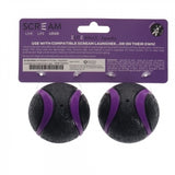Scream: Elite Ball SQUEAKY Loud Black & Purple 2pk Medium