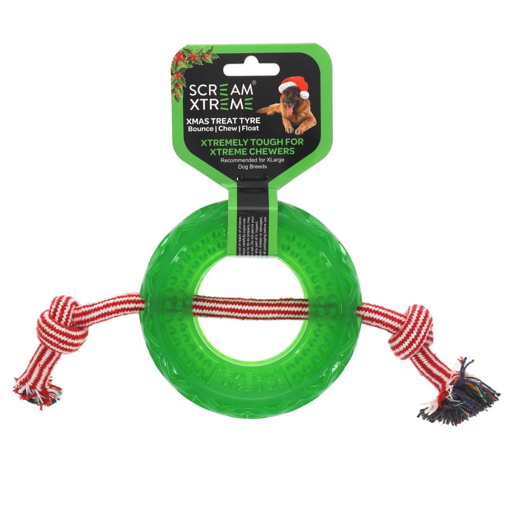 Scream Xtreme: Christmas Treat Tyre Green With Rope XL