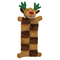 MULTIPET: Christmas Reindeer Loofa Dog Squeaker Mat