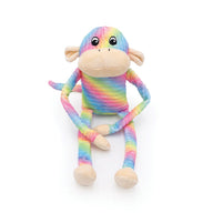 ZIPPY PAWS: Spencer The Crinkle Monkey Large - Rainbow