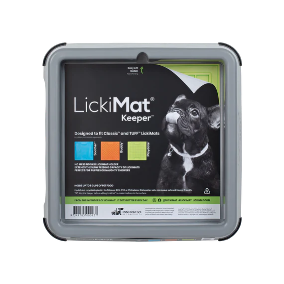 LICKIMAT: Pad Holder For Standard Size Lickimats - Grey