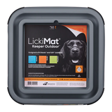 LICKIMAT: The Outdoor Keeper Ant-Proof LickiMat Pad Holder - Grey