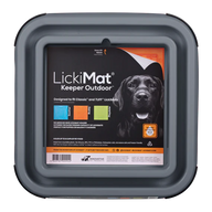 LICKIMAT: The Outdoor Keeper Ant-Proof LickiMat Pad Holder - Grey