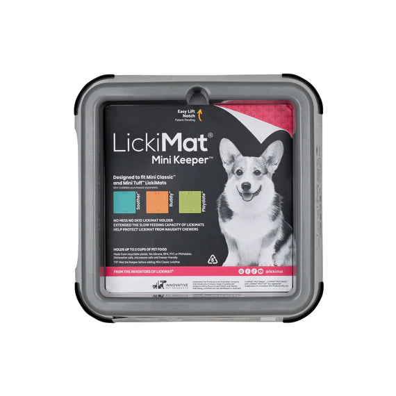 LICKIMAT: Pad Holder For Mini Size Lickimats - Grey