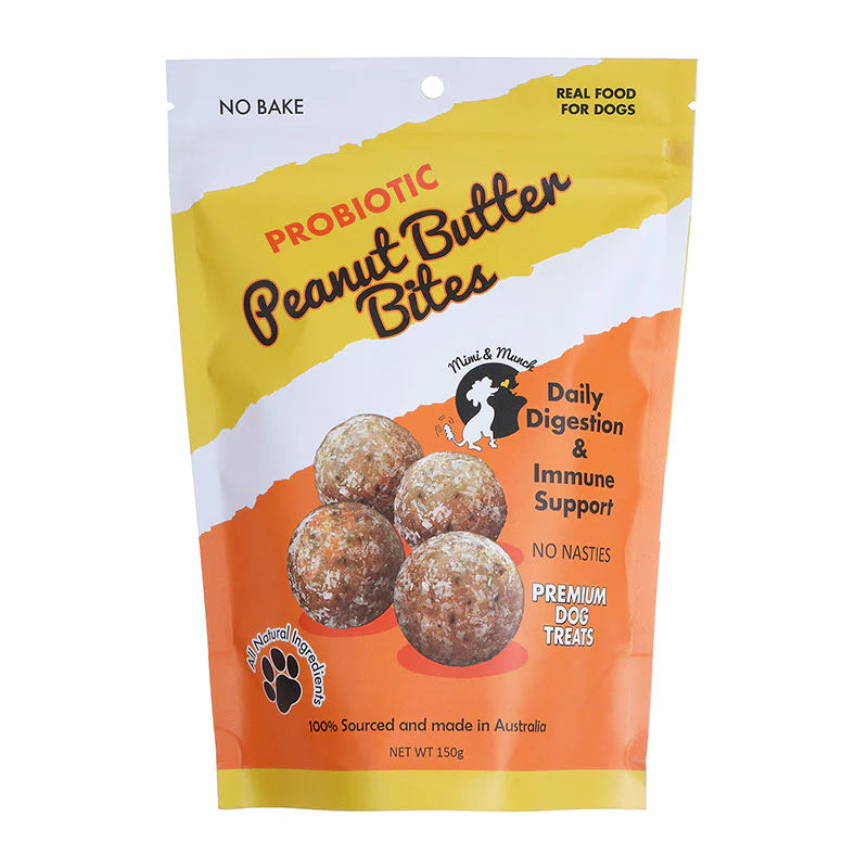 DOG TREATS | Mimi & Munch: Probiotic Peanut Butter Bites