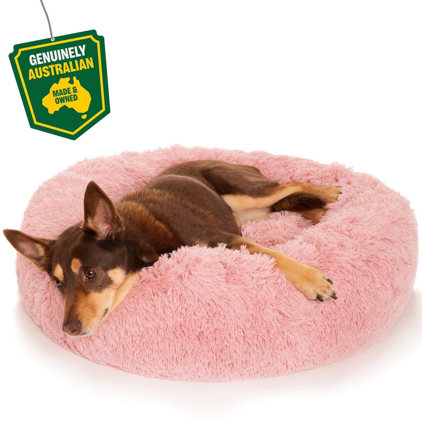 Kloud9 Teddy - Australia's Best Calming Dog Bed (Aus Made!): Pink / Small