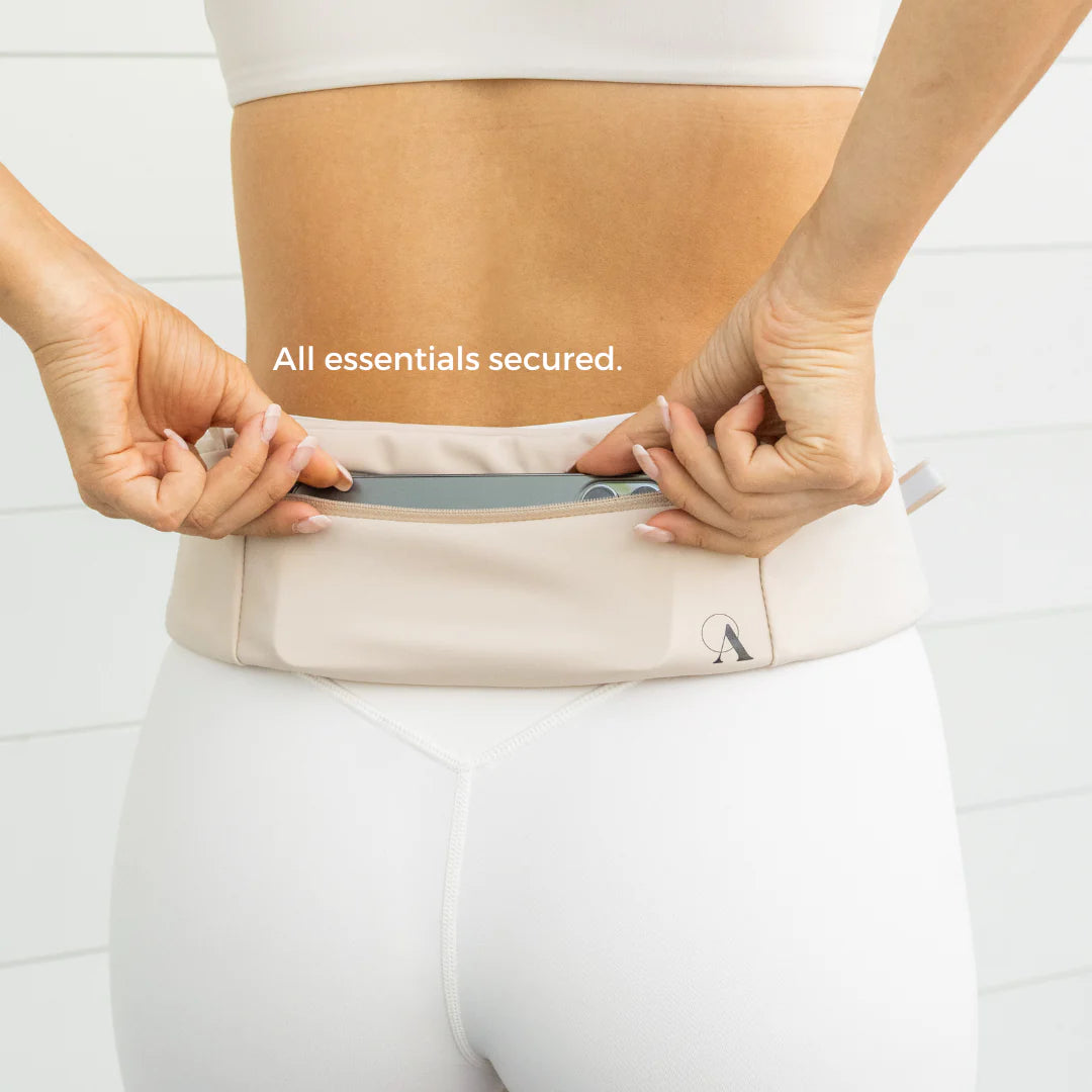 ATTACHD | The Attachdᵀᴹ Hands-Free Dog Belt | Standard BEIGE (70-120cm)