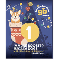 DOG TREATS | Golden Bone Bakery: PINK Christmas Advent Calendar Dog Treat Tower